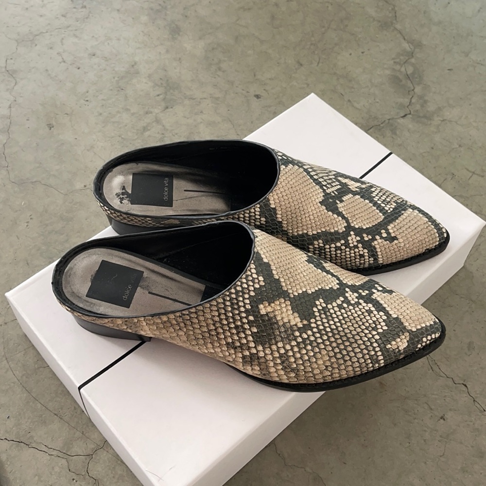 Dolce Vita Aven Snake Print Mules